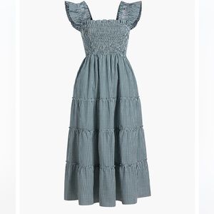 NWOT Hill House Emerald Gingham Ellie Nap Dress- small